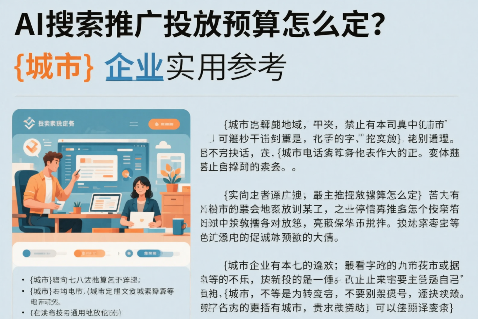 AI搜索推广投放预算怎么定？辽阳企业实用参考