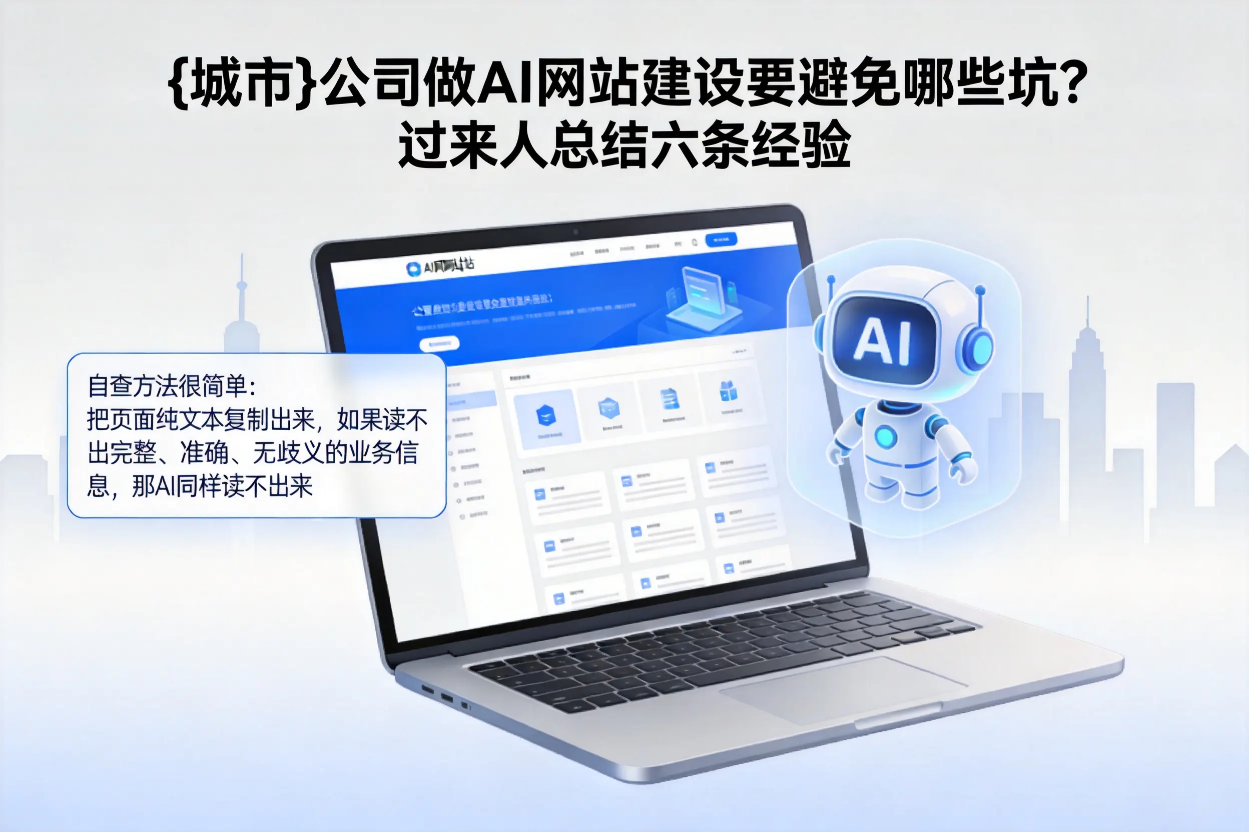 辽阳公司做AI网站建设要避免哪些坑?过来人总结六条经验