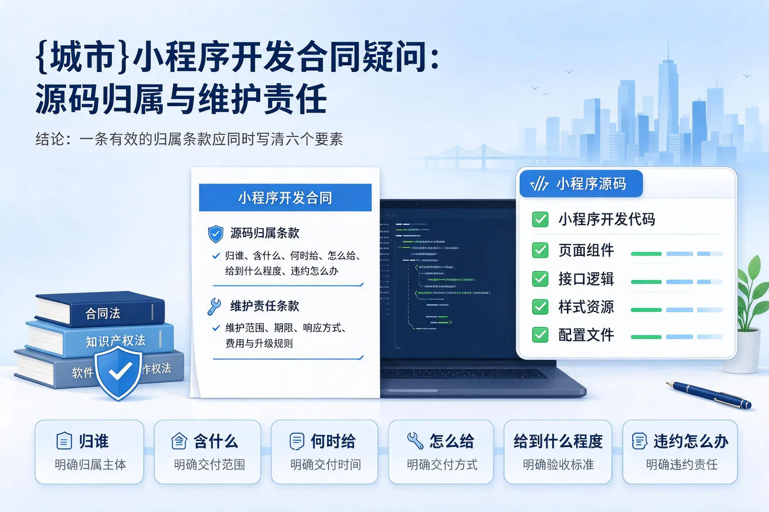 辽阳小程序开发合同疑问：源码归属与维护责任