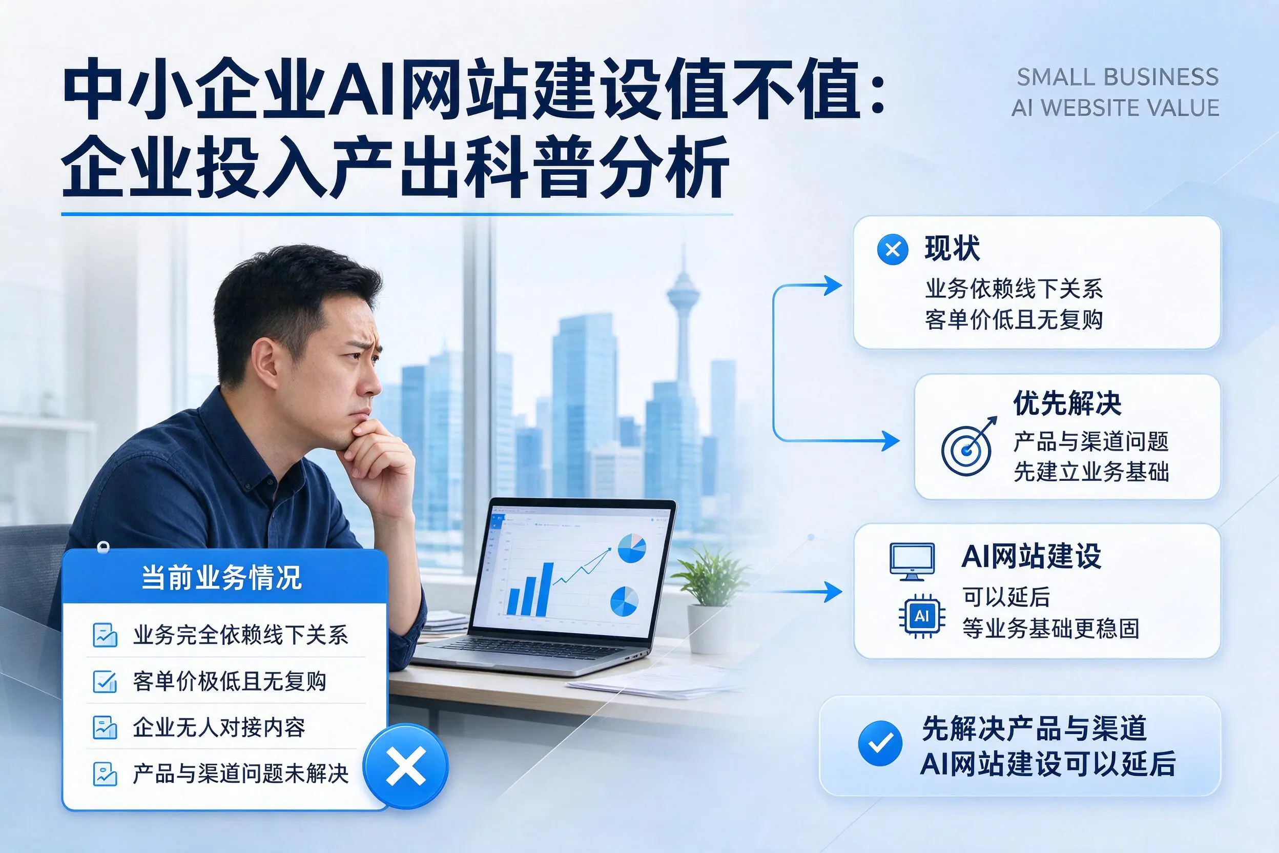 中小企业AI网站建设值不值:辽阳企业投入产出科普分析