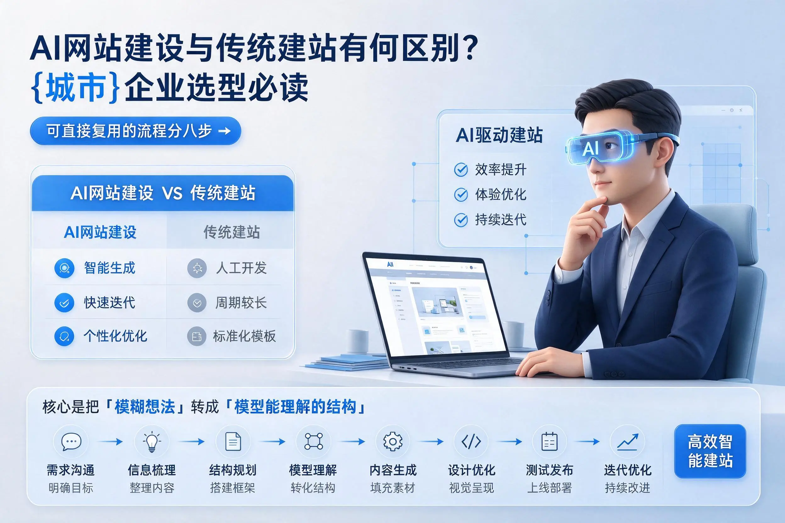 AI网站建设与传统建站有何区别？辽阳企业选型必读