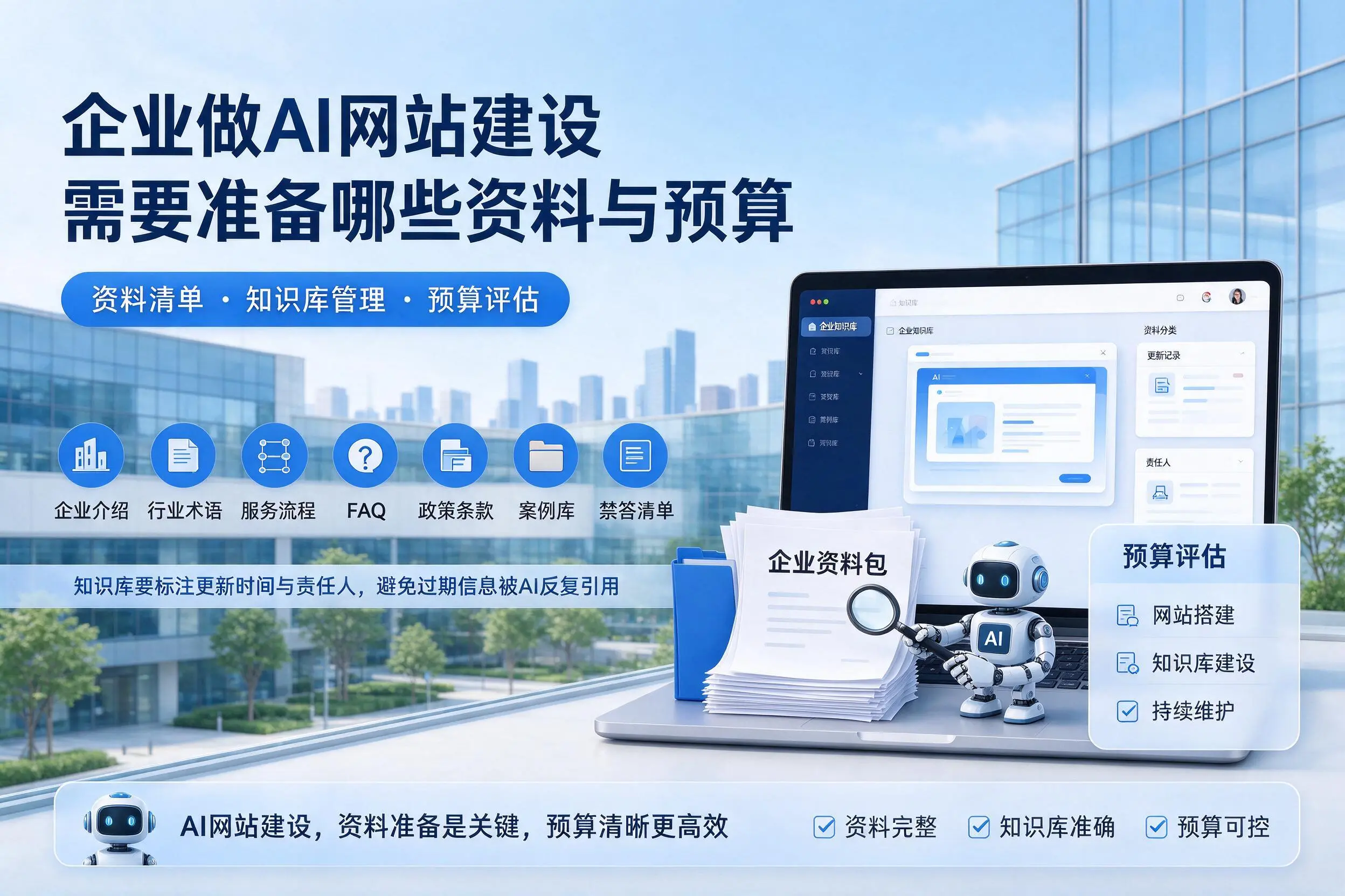 辽阳企业做AI网站建设需要准备哪些资料与预算