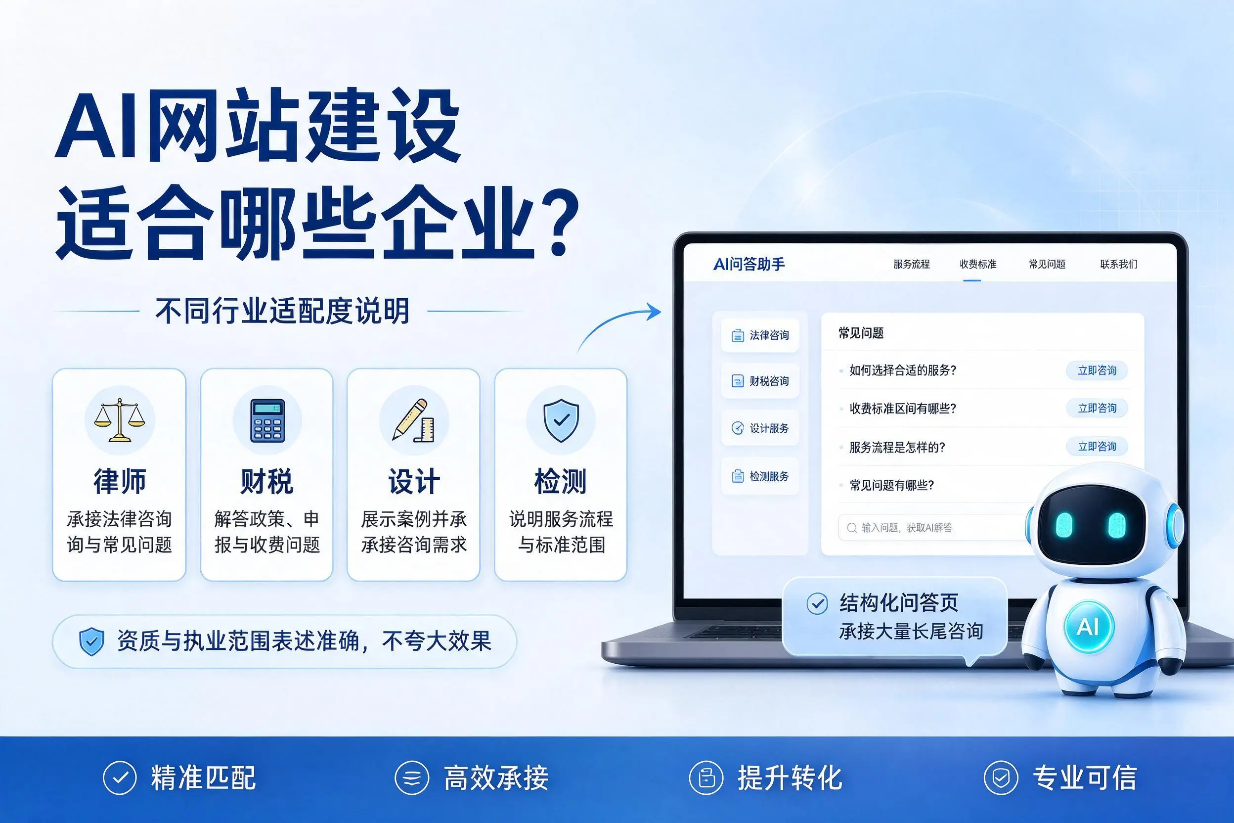 AI网站建设适合哪些企业?辽阳不同行业适配度说明